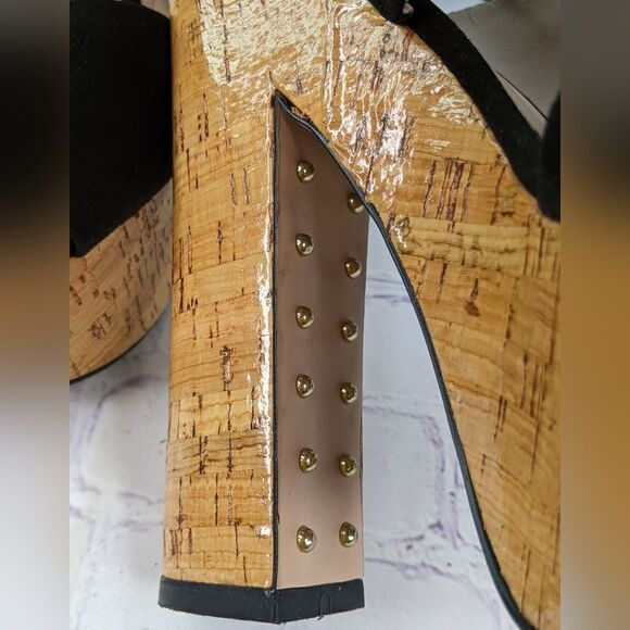 Zara Platform Cork Heels - Picture 7 of 11